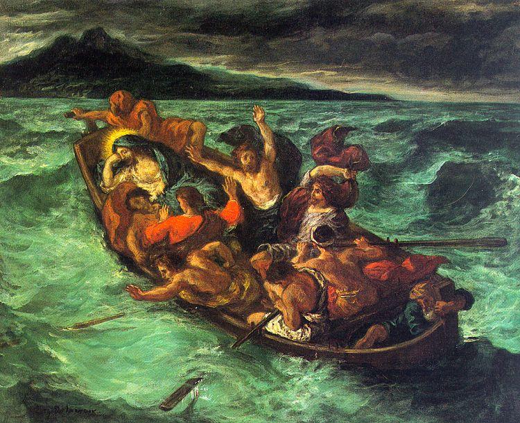 Eugene Delacroix Christ on the Lake of Gennesaret China oil painting art